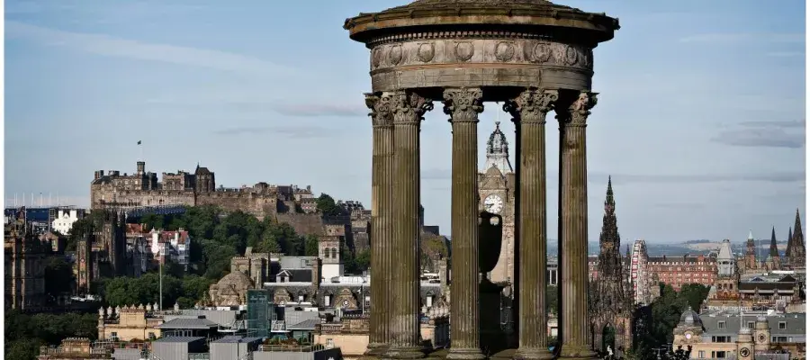 image of edinburgh scenary from calton hill
