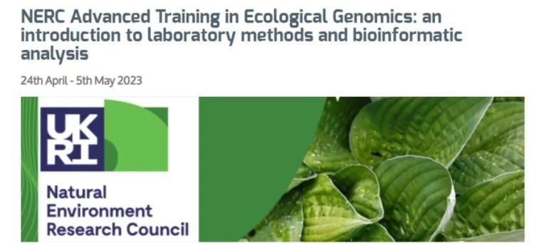 NERC Advanced Training in Ecological Genomics