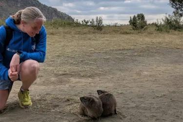 Amy look at some hyraxes