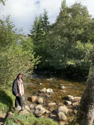 Rashi Krishna by a river